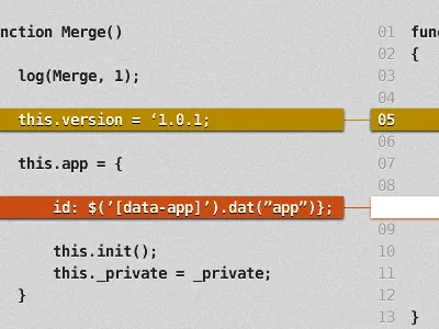 HTML5 Merge Tool diff git html5 merge