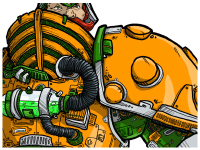 Manatarms Detail 80s character detail digital heman illustration photoshop