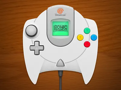 Dreamcast Controller adventure controller digital dreamcast illustration photoshop sega sonic