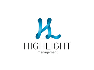 Highlight Management agency highlight lettering logo logotype management pr