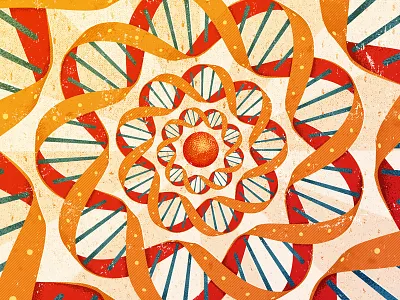 SCIENCE! dna illustration science