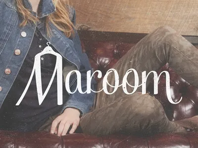 Maroom branding clothing logo showroom wear