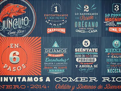 Juncalito calligraphy fish font graphic design la carbonera logotype marisqueria oaxaca pescado seafood type vintage