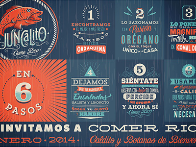 Juncalito calligraphy fish font graphic design la carbonera logotype marisqueria oaxaca pescado seafood type vintage