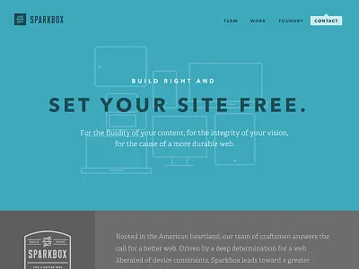 Sparkbox Home devices home homepage sparkbox