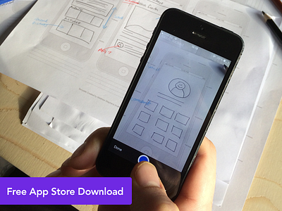 LAUNCHED! - Marvel iPhone Sketch Uploader camera drawing free freebie iphone app prototype prototyping sketch ui ux