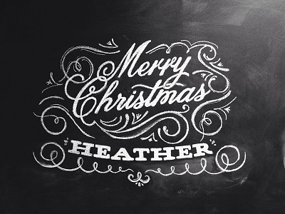 Chalkboard Christmas black chalkboard christmas edmonton flourish hand lettering typography white
