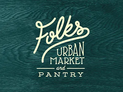 Folks "FINAL" hand made logo market typography