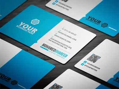 Creative Corporate Business Card 26 business card clean commerce company corporate creative design horizontal modern print ready psd stylish