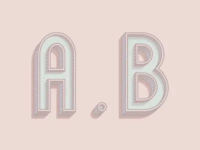 alphabet a abc b blue font pastel pink