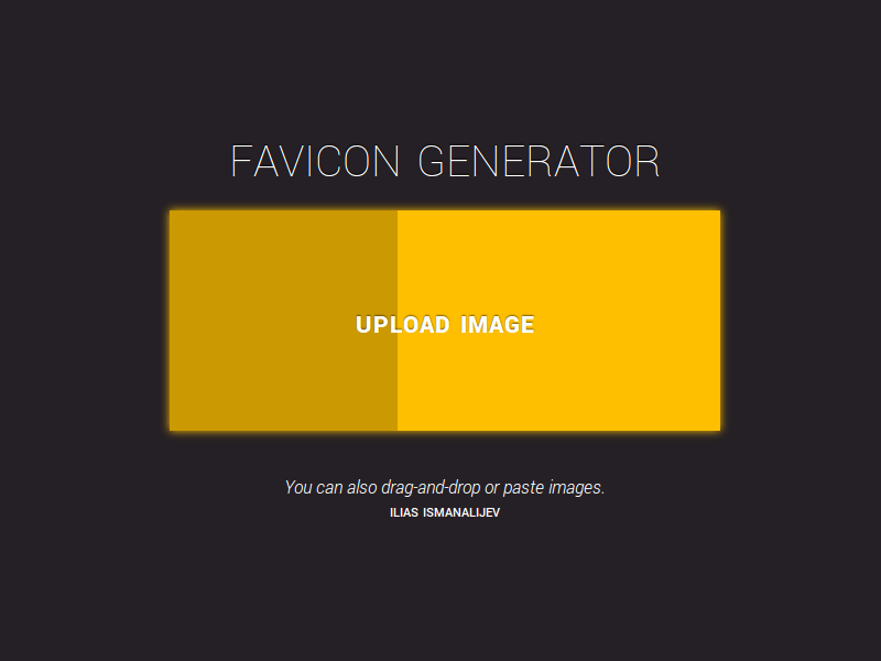 Favicon Generator button favicon generator progres