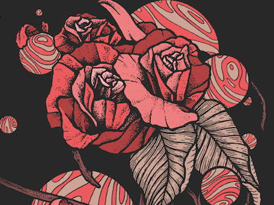Flowers abstract digital flowers illustration leaves petals photoshop rose roses