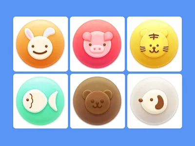 Cookies bear cookie cute dog fish pig rabbit tiger
