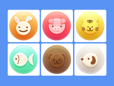 Cookies bear cookie cute dog fish pig rabbit tiger