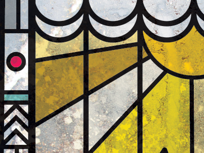 Stained Glass Continued line work stained glass