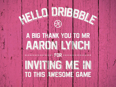 Hello Dribbble!