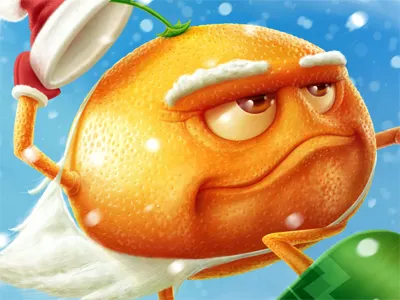 Mandarin cartoon character kuryatnikov mandarin new year skateboard