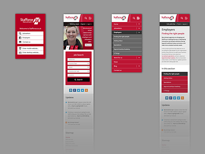 Stafforce Mobile mobile web website