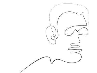 "Too Picasso" line organic sketch