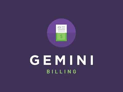 Gemini Logo brand branding design flat graphic green identity logo money purple
