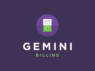 Gemini Logo brand branding design flat graphic green identity logo money purple