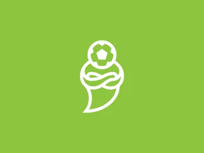 Footy Genie - Logo football green minimalist simple soccer sport