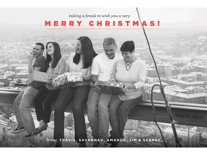 Merry Christmas! (Gif Included) card christmas family gif gifts holiday iconic merry north pole photoshop