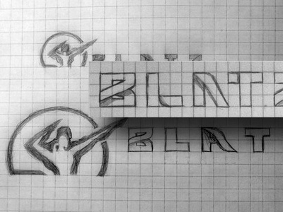 Blatz Identity Graphwork blatz fitness identity logo sketch