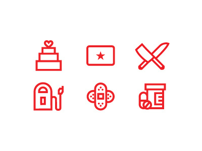 Loyalty Icons bandaid credit credit card dining fuel icon pharmacy pills rx stroke vector wedding