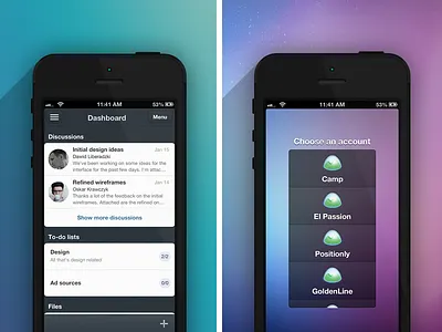 Daypack 1.1 app apple application basecamp camp daypack ios iphone ui