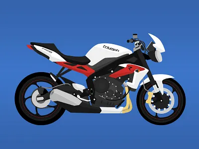 Triumph Street Triple R graphic design motorcycle street triple triumph vector