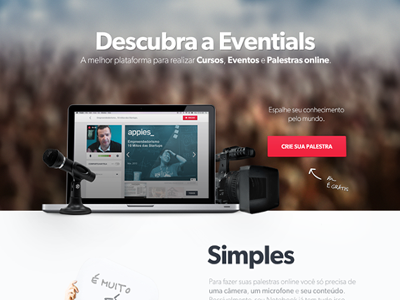 Discover Eventials - Landing Page