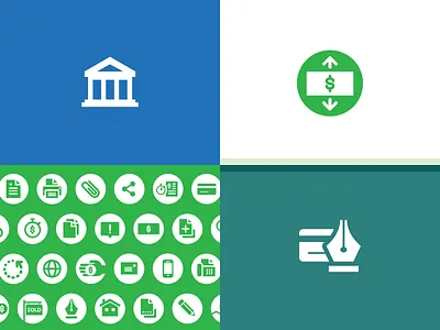Financial Minicons bank branding consumer consumers credit finance government icon minicon money