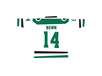 Go Stars black dallas stars green hockey jamie benn white