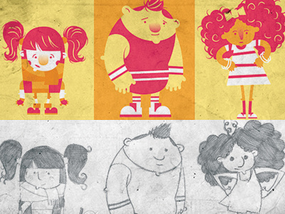 Childish Characters characters childrens book design illustration kids