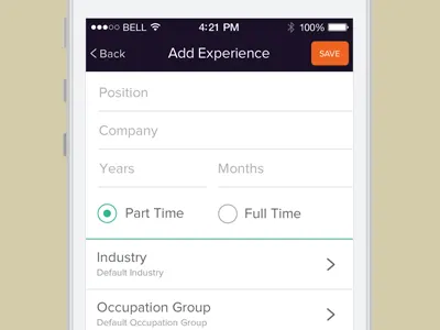 ios 7 ui clean flat forms ios7 mobile ui ux