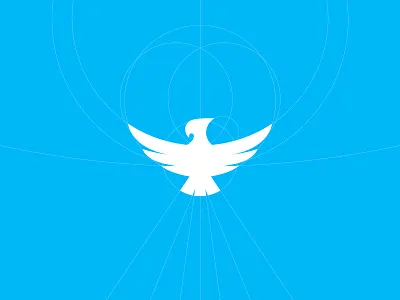 zBird azure bird blue brand construction flight guidelines identity logo mark symbol vector