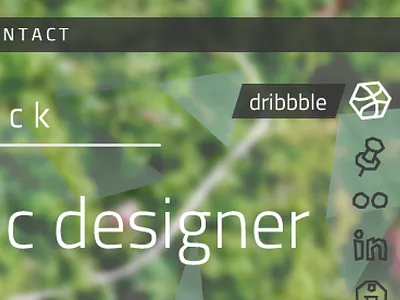 Portfolio site redesign sneeky peeky abstract angles geometric icons web design