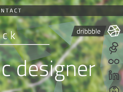 Portfolio site redesign sneeky peeky abstract angles geometric icons web design