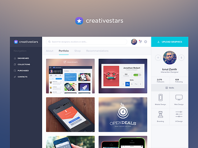 New Preview clean designer flat ui user interface ux web webapp