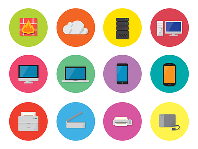 Network Diagramming Shapes diagram flat gliffy icon iconography network