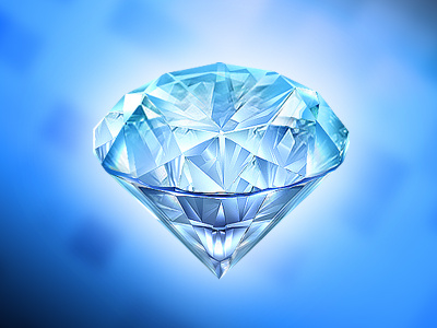 Diamond art blue casino clean diamond gambling game art game design graphic design online slot design symbol