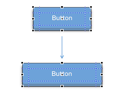 9-Slice Button (illustration) blue button fireworks smashing magazine writing