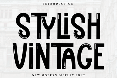 stylish vintage typography