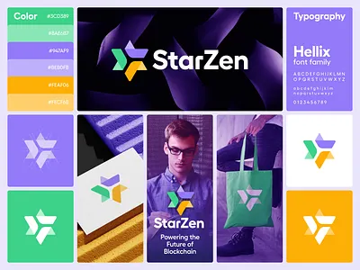 StarZen Brand Identity blockchainbranding blockchaintechnology brand identity branding corporateidentity cryptobranding defibranding fintechbranding futuristicbranding logo logodesign minimal logo minimallogo moderntypography star logo star of devid logo startupbranding uxbranding visual identity web3design