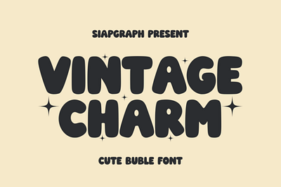 vintage charm font hand lettering vintage font