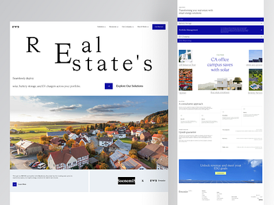 Ewunder - Real Estate Website agent aparment architecture booking building business clean home house landing page properties property real estate realestate ui ui design ux villa web web design