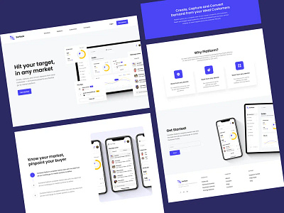 Surface - Landing page design for CRM platform branding design graphic design ui