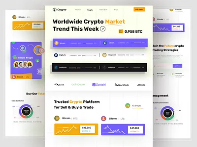 Crypto Landing Page Design crypto crypto landing crypto landing page cryptolandingpage landing page landingpage