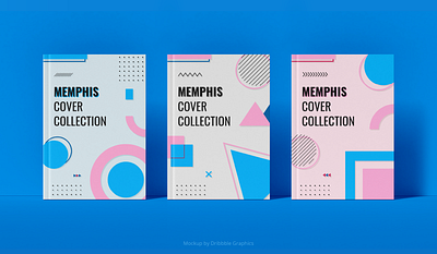 Memphis Design Cover Collection - 1 art book cover collection cover cover design free freepik graphic design memphis memphis style